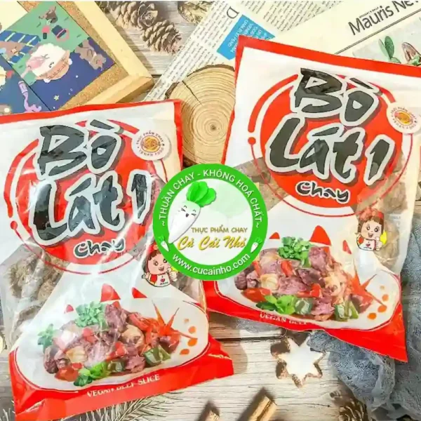 Sản phẩm Bò Lát 1 Chay Âu Lạc 100G luôn sẵn hàng tại Cửa hàng thực phẩm chay Củ Cải Nhỏ