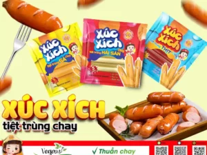 Xúc xích chay tiệt trùng Âu Lạc 150g (5 cây/gói)