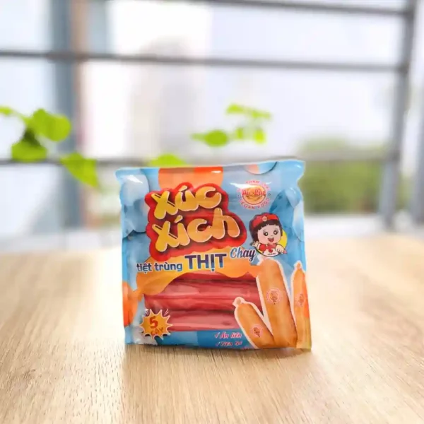 Xúc xích chay tiệt trùng Âu Lạc 150g (5 cây/gói)